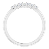 14K White 1/4 CTW Natural Diamond Anniversary Band